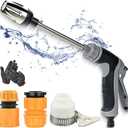 Waterblitz Pressure Washer, Water Blitz Power Washer, 2025 New Upgraded Turbo Cleaning Machine for Garden Hose, with 360° Rotating for Three Spray Modes (Water Gun+Connector)