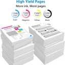 950XL 951XL Combo Compatible for HP 950 951 XL Ink Cartridge Work for OfficeJet Pro 8640 8660 8100 8110 8600 8610 8615 8620 8625 8630 Printers with V27.2.1 Chip ( 4-Pack Black, Cyan, Magenta, Yellow ) EXP 04/2028
