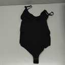 SHAPERX Women's Shapewear Bodysuit Tummy Control Body Shaper Seamless Sculpting Snatched Waist Body Suit (1-black (Thong)) L/XL