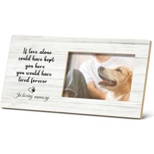SRADMO Pet Memorial Photo Frame - 12x6, Cat & Dog Frames for Loved Ones Lost, Picture Frame for Pet Remembrance
