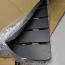 Seachrome 32-inch x 22.5-inch ADA Bariatric Wall Mount Folding Transfer Bench Shower Seat with Legs, Left-Handed, Black Slatted Phenolic Seat