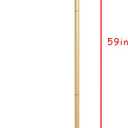 Metal Gold Coat Racks, Standing Coat Rack with Heavy Base, Modern Coat Tree with Crossbar and 3 Hooks, Entryway Coat Racks for Handbags, Clothing.(59inch)