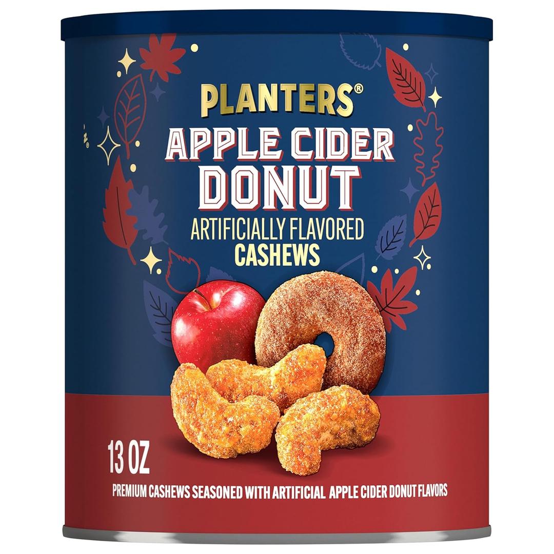 3 x PLANTERS Apple Cider Donut Cashews 13oz