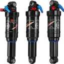 DNM AO-38RC Mtb Rear Shock Bike Air Rear Shock Rebound/Lock Out - Manual Remote - Adjustable Air Pressure (165 x 35 mm (6.50" x 1.38")