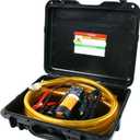 12V Fuel Transfer Pump Moves 120 Gallons of Gas or Diesel Per Hour. With Car Cigarette Lighter Plug, Battery Clip and Upgraded Carrying Case, for UTVs, Vehicles, Boats, Equipment.(80W)
