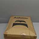 Anluoer Twin Comforter Set 5 Pieces, Black Bed in a Bag Bedding Set with 1 Comforter(68"*88"), 1 Pillow Sham, 1 Pillowcase, 1 Flat Sheet, 1 Fitted Sheet(39"*75")