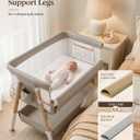 3-in-1 Baby Bassinet Bedside Sleeper Baby Crib for Newborn to 6 Months
Extra Roomy Bedside Crib, Wide Stable Base, Breathable Full Mesh, 5 Adjustable Heights, 360° Wheels & Large Storage Basket