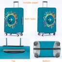Travelkin Luggage Covers For Suitcase Tsa Approved,Suitcase Cover Protector Fit 18-32 Inch Luggage (Dreaming Blue-L)