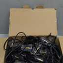 100 FT Outdoor String Lights for Outside, IP65 Waterproof ST38 LED Shatterproof Bulbs, Dimmable & Timable, 3 Light Modes, Hanging Patio Edison Lights for Porch Backyard Cafe Bistro (Black Plug in (Not Solar))