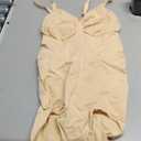 SHAPERX Women's Shapewear Bodysuit Tummy Control Seamless Zip-Up Body Shaper Waist Defining Body Suit (Beige Brief), S/M
