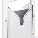 Hoan The Original Bagel Guillotine Slicer - 9.25-Inch Stainless Steel Blade Slicer - Safe and Efficient Easy Bagel Cutter for Muffins, Rolls, Buns with Precision Ground Serrated Blade (White)