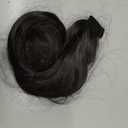 SOFEIYAN Curly Ponytail Extension 15 Inch Heat Resistant Synthetic Natural Wavy Hairpiece Wrap Around Pony Tail Hair Extensions for White Black Women Hair Piece, Dark Brown