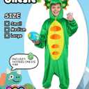 ROC PARTY Kids Animal Costume Dress Up - Unisex Dress-Up Outfit for Halloween, Cosplay & Parties for Boys & Girls 4-12 Years (Large ( 8-10 Years ), Green Triceratop)