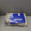 MIULEE 100% Blackout Linen Texture Curtains Soild Thermal Insulated Natural Beige Curtains Grommet Room Darkening Curtains & Drapes for Living Room Bedroom Nursery 42 x 84 (2 Panels)