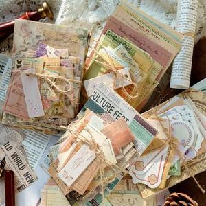 VIVIQUEN Sheets Vintage Textured Scrapbook Paper Set – 4 Nature Themes Retro Mixed Special Paper for Scrapbooking Planner Bullet Junk Journal Supplies Collage Card Embellishment