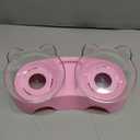 MILIFUN Cat Bowls, Cat Food Bowls Elevated Tilted, Anti Vomiting Kitty Bowl for Puppy and Bunny, Orthopedic Pet Bowl for Indoor. (Pink)