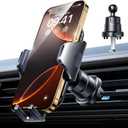 VANMASS BEST Phone Holders for Your Car Ultimate Military-Grade Car Phone Holder MountPatent & Safety CertsUpgraded Shockproof Truck Air Vent Phone Mount for iPhone 17 Pro Max 16 15 Samsung Android (Black)