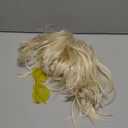 PLULON Blonde Bob Wig with Heart Sunglasses and Hair Cap for Women, Gold Short Bob Wigs Synthetic Colored Funny Cosplay Hairpieces for Women Men Daily Bachelorette Halloween Costume Party Decorations