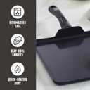 GreenLife Soft Grip Diamond Healthy Ceramic Nonstick 11" Griddle Pan, PFAS-Free, Dishwasher Safe, Black