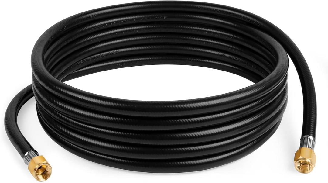 GASPRO 18-Foot Propane Hose Extension for Propane Devices with 3/8" Female Flare, for RV, Gas Grill, Heater, Burner