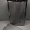 EKO Phantom-T 50 Liter / 13.2 Gallon Vertical Motion Sensor Trash Can, Brushed Stainless Steel Finish