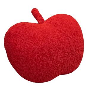 bLwhzfi Like-Apple Shaped Pillow, 3D-Apple Plush Cushion Christmas Eve Throw Pillow, Fruit Throw Pillow Cute-Apple Shaped Fun Home Decor of Fruit Themed Shaped Cushions (Red)