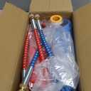 Air Brake Line Hose Coil Assembly Coiled Set 15 FT Air Lines Red Blue Hoses for Semi Truck Tractor Trailer,1/2" NPT DOT Fittings (15' Length x 12" Tractor Lead)