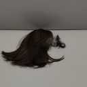 MIMAN 14 Inch Shoulder Length Dark Brown Straight Bob Wigs Synthetic Medium Length Bob Hair Replacement Wig Halloween Costume Wigs for Women