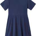Niyage Toddler Girls Loose Cotton Short Sleeve T-Shirt Dress A-Line Skater Dresses, Small