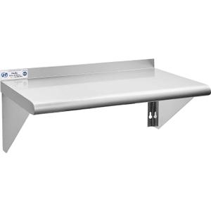 Hally Stainless Steel Shelf 12 x 24 Inches 230 lb, NSF Commercial Wall Mount Floating Shelving for Restaurant, Kitchen, Home and Hotel (Without Hooks)
