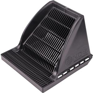 NDS 1200DSG Square Catch Basin Drain Downspout Grate, Fits 12-Inch Square Catch Basin Drain, Riser, or Low-Profile Adapter, 12-Inch, Plastic, Black