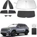 8PCS Windshield Sun Shade Accessories Foldable Sunshade Side Rear Window Shade Cover Full Set Privacy Protection Keeps Car Cool