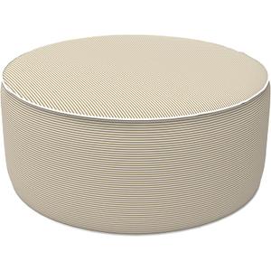 LVTXIII Inflatable Stool Ottoman Footrest with Handle, All Weather Foot Rest, Indoor or Outdoor Use for Home Patio Garden and Camping, D21 x H9, Stripe Beige