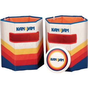 Kan Jam Pack 'N Go Foldable Travel Disc Toss Game - Portable All-Weather Beach Games - Built-in Scoring & Easy Setup - Tailgate Essentials & Yard Fun