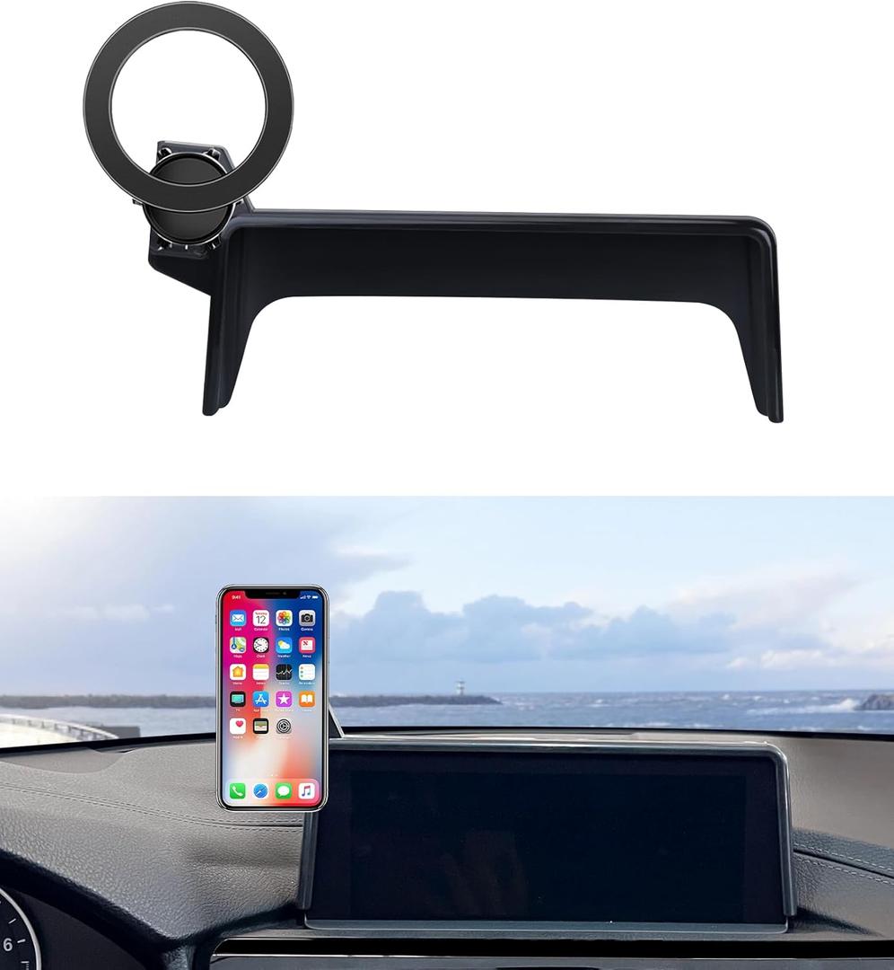 Car Phone Holder for 2014-2021 BMW 2 Series / 2012-2018 BMW 3 Series / 2014-2020 BMW 4 Series Accessories 8.8-Inch Screen Fixed Clip, 360° Rotation Phone Mount Compatible with MagSafe
Brand: MaserWeller