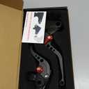 RIDE IT FOREVER Short Brake Clutch Levers for Ninja650R Ninja 650 R ER6F ER6N 2009-2016,Ninja400R 2011, Compatible with Versys 650cc 2009-2014 Shorty Black Motorcycle levers