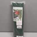Fabulas Garden Stakes 16 Inch 30 Pack, Diy 4ft 5ft 6ft 7ft 8ft Tomato Stakes Plastic Coated Metal Plant Sticks Stakes Supports with 20 Connectors 15 Rotatable Clips for Indoor Outdoor Plants Vegetable