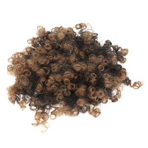 Fake Hair Fluffy Hair Buds for Women Voluminous Wig Accessory Decoration for Ladies and Girls Golden