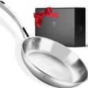 10-Inch 316 Stainless Steel Frying Pan with Heat-Control Base