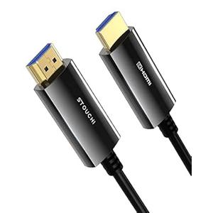 Stouchi 8K HDMI Fiber Optic Cable 10M, 48Gbps Ultra High Speed,In Wall CL3 Rated,AOC Support 8K@60Hz,4K@120Hz/144Hz Dynamic HDR eARC Dolby HDCP2.2 Compatible with PS5,Xbox SeriesX,PC,TV6