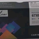 SAILNER Ink Cartridge Replacement For 67XL Black, 1 Tri Color 2Pcs