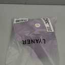 LYANER Women's Collar V Neck Wrap Front Cross Tie Back Cap Sleeve Crop Top Blouse.M