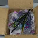 Wind Spinners Outdoor, 38 Inch Metal Wind Spinner Yard Art with Stake, Colorful Solar Windmill for Yard and Garden Lawn Patio Farmhouse Decor (Purple)