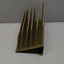 Inclined Desk File Organizer,Vertical File Folder Holder Stand Metal Rack File Sorter for Office Classroom Desktop Organization (1Pack, Gold)