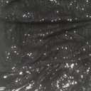 Women Sexy Sequin One Shoulder Long Sleeve Tassel Hem Bodycon Midi Dress Party Cocktail Dress (3X-Large, Black-short Sleeve)