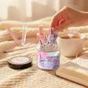 Positive Nail Polish Affirmation Jar, 60 Confidence Boost Notes for Teen Girls & Women, Cute Stuff for Teen Girls, Birthday Gifts & Valentines Day Gift Daughter, Grandaughter, Sister, Kids Girl