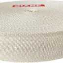 QIANF 1 Inch Natural Heavy Cotton Webbing 25 Yards for Bags Backpack Straps Belts Tote Bag Handles Pet Collars Fabric Purse Making Crafts