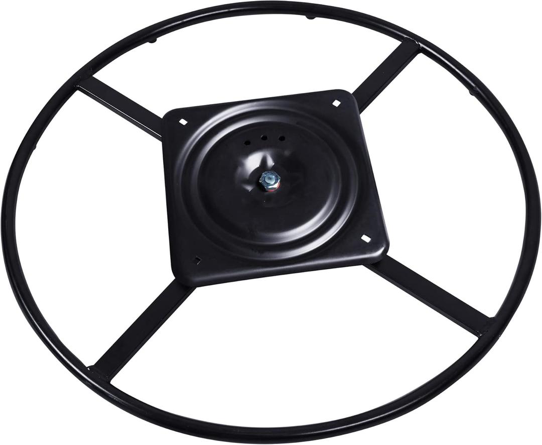 Yoogu Heavy Duty 25.5" Recliner Chair Sofa Furniture Ring Swivel Base Replacement with 10 Inch Plate (25.5 inch)