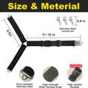 2 x Trash Can Locks for Animals, Upgrade Raccoon Bear Proof Trash Can Lock, Easy to Install, Long Lasting Strap Lid Garbage Can Lock for Out Door Garbage Can 1 Set