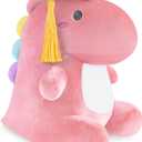 Farochy Graduation Dinosaur Stuffed Animal 2025 Graduation Plush Gifts Graduation Plush Stuffed Kindergarten Graduation Gifts Kids Graduation Gift, Pink